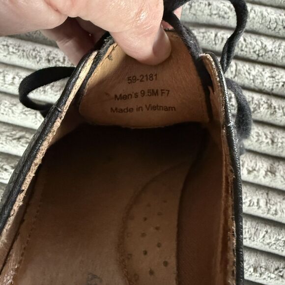 Johnston & Murphy Shoes Men US 9.5 Black Leather - Picture 9 of 9